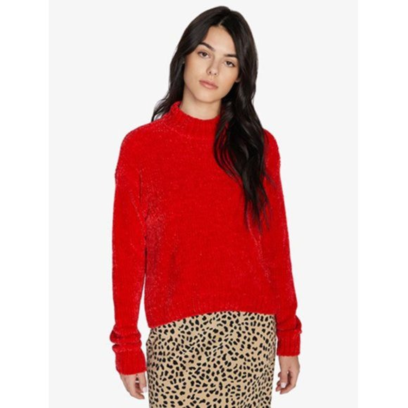 sanctuary chenille mock neck sweater